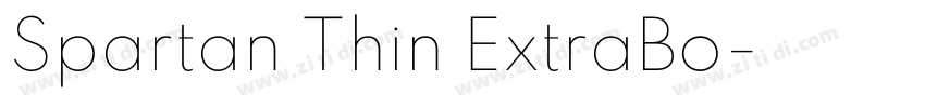 Spartan Thin ExtraBo字体转换